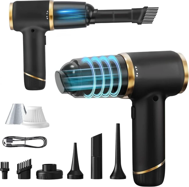 Main image of DUCK PATO Handheld Vacuum Cleaner with 15000PA Powerful Suction Force, Wireless Vacuum Cleaner, Portable Vehicle-Mounted Vacuum Cleaner, Suitable for Home and car, Black