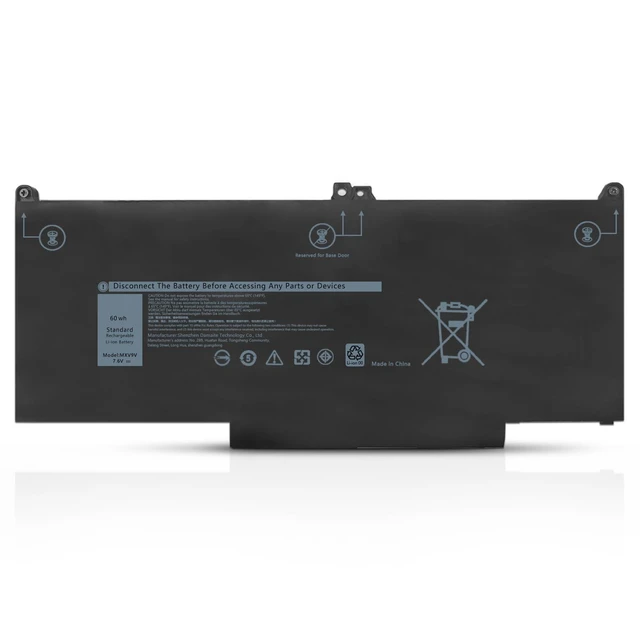 Alt view image 3 of 4 - FV993 M4800 M6800 Laptop Battery for Dell Precision M4600 M4700 M4800 M6600 M6700 M6800 Series, Type: FV993 FJJ4W KJ321 PG6RC V7M28 R7PND RY6WH 97WH 8500mAh 9 Cells 11.1V