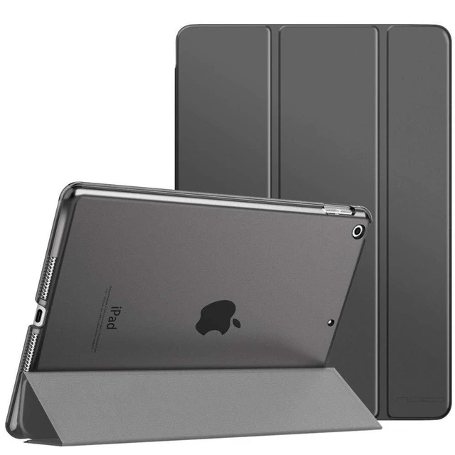 Alt view image 8 of 14 - Case for iPad 10.2 iPad 9th Generation 2021/ iPad 8th Generation 2020/ iPad 7th Generation 2019, Slim Stand Hard Back Shell Smart Cover Case for iPad 10.2 inch, Auto Wake/Sleep, Space Gray