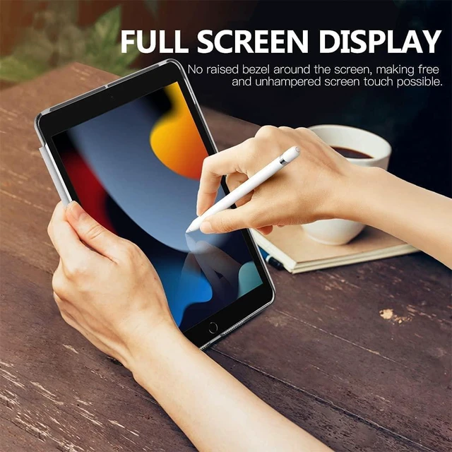 Alt view image 14 of 14 - Case for iPad 10.2 iPad 9th Generation 2021/ iPad 8th Generation 2020/ iPad 7th Generation 2019, Slim Stand Hard Back Shell Smart Cover Case for iPad 10.2 inch, Auto Wake/Sleep, Space Gray