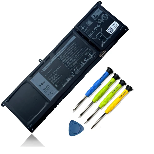 Alt view image 8 of 14 - 54Wh V6W33 4-Cell Laptop Battery Replacement for Dell Inspiron 3511 3510 3520 3515 5310 5410 5418 5510 5515 5518 5625 5630 5635 Latitude 3320 3420 3520 Vostro 3515 3525 5620 Series TN70C 15V