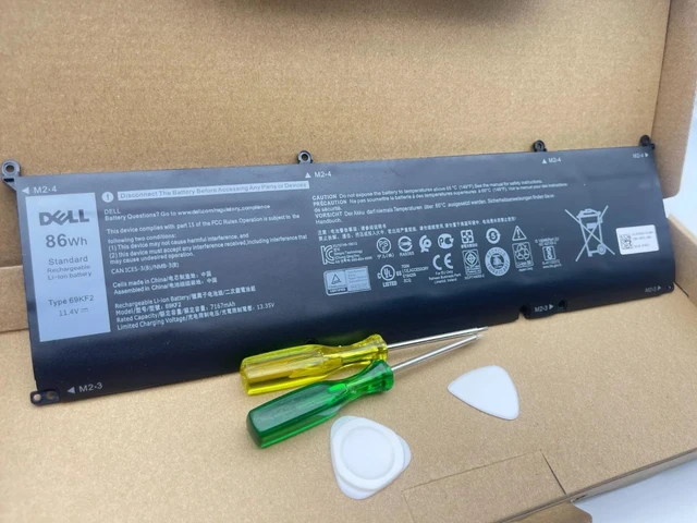 Alt view image 6 of 8 - Genuine OEM 69KF2 86Wh Battery For Dell G15 5510 5511 5520 5550 XPS 15 9500 9510