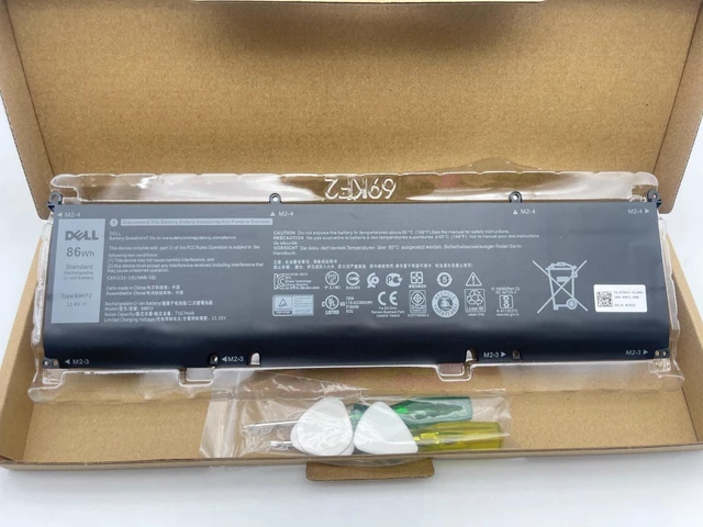 Alt view image 8 of 8 - Genuine OEM 69KF2 86Wh Battery For Dell G15 5510 5511 5520 5550 XPS 15 9500 9510
