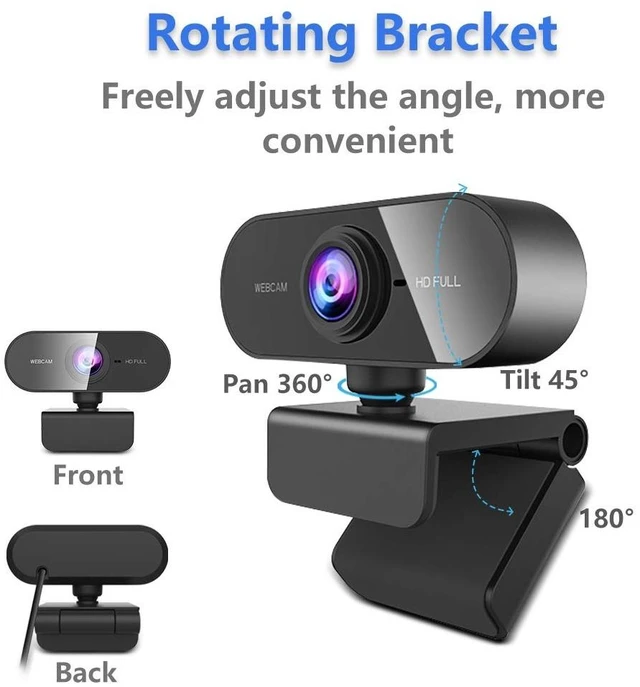 Alt view image 11 of 14 - Webcam for pc with Microphone,Full Hd 1080P Streaming Web Cam for Mac Laptop, USB External Computer Camera for Desktop,Best Cheap Face Cam for Video Conference,Zoom,Gaming YouTube Microsoft