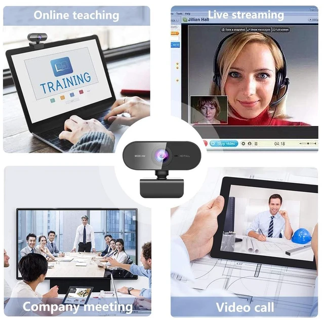 Alt view image 14 of 14 - Webcam for pc with Microphone,Full Hd 1080P Streaming Web Cam for Mac Laptop, USB External Computer Camera for Desktop,Best Cheap Face Cam for Video Conference,Zoom,Gaming YouTube Microsoft