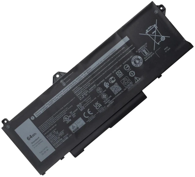 Alt view image 3 of 4 - 64WH GRT01 Battery For Dell Latitude 5421 5431 5521 5531 Precision 3470 3561