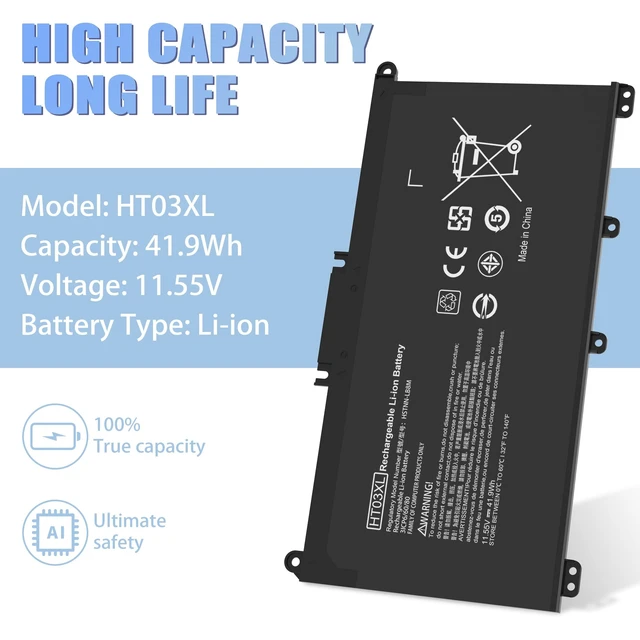 Alt view image 11 of 14 - HT03XL L11119-855 Laptop Battery Replacement for HP Pavilion 15-DA 15-DB 15-DW 15-CS 15-DY 17-by 17-CA 14-CE 14-CF 14-DF 14-DQ 14-DK Series 15-CS0053CL 15-DA0014DX HSTNN-UB7J HT03041XL