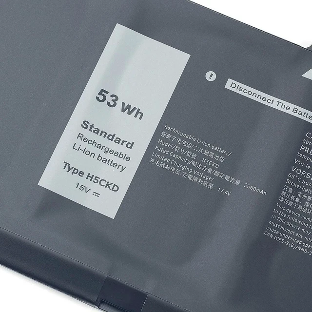 Alt view image 7 of 10 - 53Wh H5CKD Battery For Dell Latitude 3410 3510 Inspiron 5508 5509 5401 5300 5501