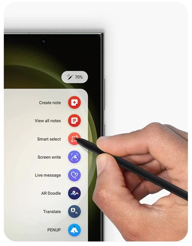 Alt view image 10 of 12 - S23 Ultra Stylus Pen (WithBluetooth) Replacement for Samsung Galaxy S23 Ultra 5G All Versions S Pen with 5xTips/Nibs (Phantom Black)