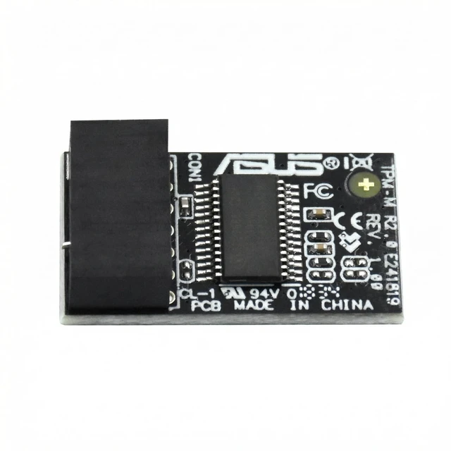 Alt view image 7 of 12 - TPM 2.0 Module for ASUS Motherboards (14-1 Pin LPC), Original Infineon Chipset, Optimized for ASUS DDR4 Platforms, Supports Windows 11 & BitLocker, Replaces TPM-M R2.0