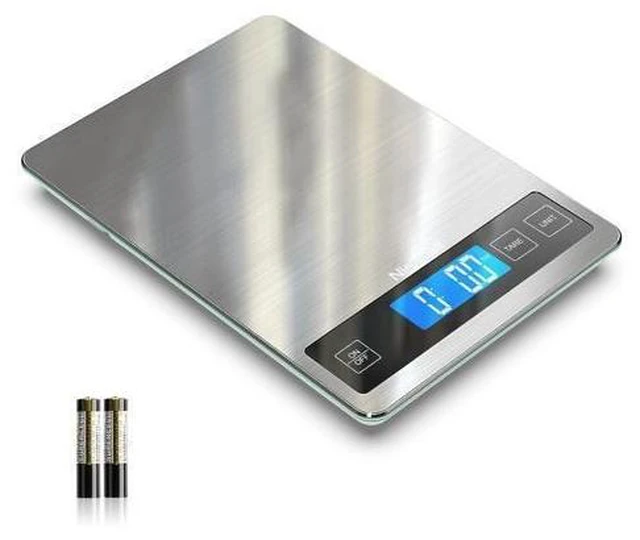 Alt view image 8 of 14 - Food Scale 22lb Digital Kitchen Scale Weight Grams and oz for Cooking Baking 1g/0.1oz Precise Graduation Stainless Steel and Tempered Glass