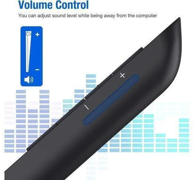 Alt view image 11 of 14 - Presentation Clicker Rechargeable Compatible with Bluetooth and RF 2.4GHz Red Light Wireless Presenter Remote Control for Powerpoint Presentations Pointer Slide Clicker for Mac Computer