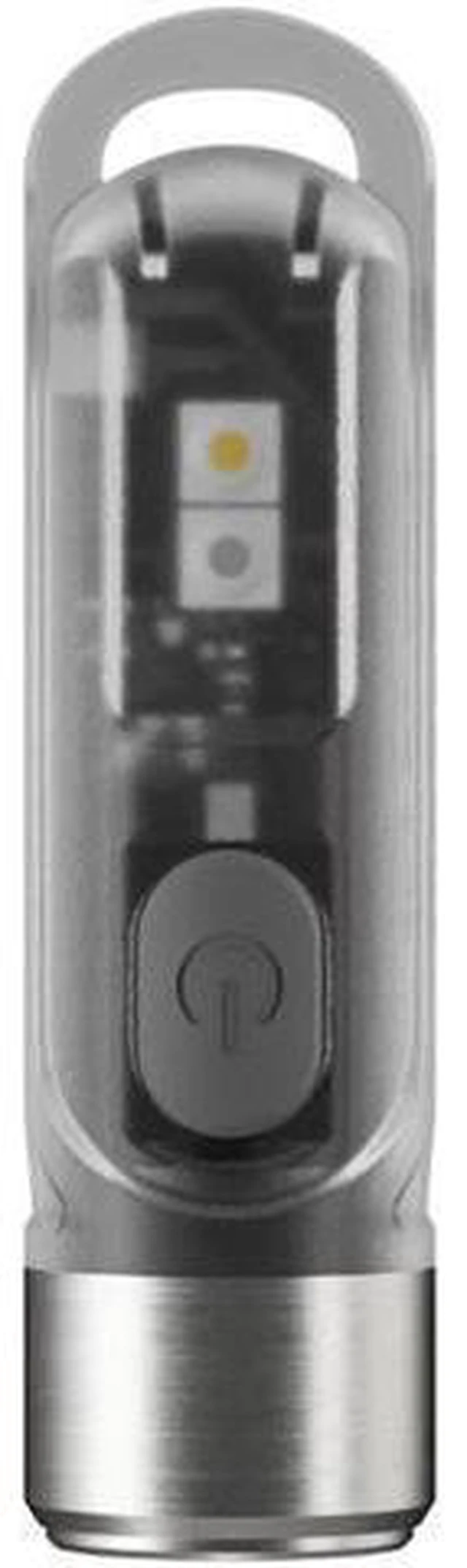Alt view image 7 of 10 - TIKI GITD MINI LED Flashlight 300 Lumens + UV Light USB Rechargeable Keychain Flashlight Glow-in-the-dark Version