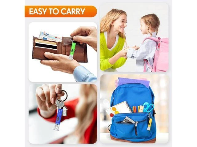 Alt view image 10 of 12 - Jexine 100 Pcs Mini Flashlight Keychain Bulk for Kids Assorted Colors Torch Keyring Flashlights LED Keychain Flashlights Small Keychain Light Hiking Camping Christmas Party Favors (Classic)