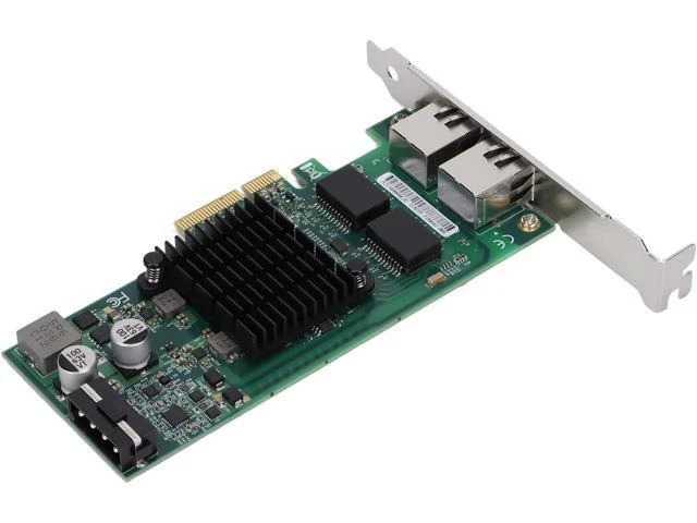 Alt view image 10 of 14 - Gigabit PCIE Network Card, PCIE X4 Rj45 10/100/1000Mbps Gigabit Dual Port Electric Port Network Adapter PCI Express Industrial Computer Network Card