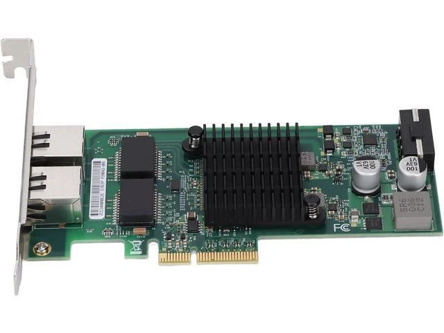 Alt view image 11 of 14 - Gigabit PCIE Network Card, PCIE X4 Rj45 10/100/1000Mbps Gigabit Dual Port Electric Port Network Adapter PCI Express Industrial Computer Network Card