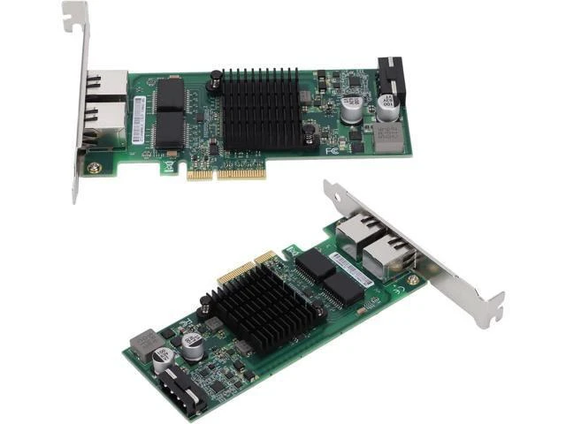 Alt view image 13 of 14 - Gigabit PCIE Network Card, PCIE X4 Rj45 10/100/1000Mbps Gigabit Dual Port Electric Port Network Adapter PCI Express Industrial Computer Network Card