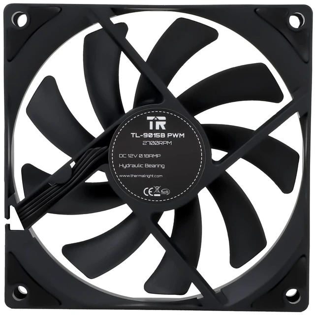 Alt view image 8 of 10 - TL-9015B CPU Cooling Fan 92mm Computer Case Fan, 4pin PWM PC Pan, 15mm Ultra-Thin Fan, 2700RPM Speed, Silent CPU Cooling Fan(TL-9015B)