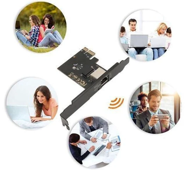 Alt view image 11 of 14 - 10G PCIe Network Card AQC113C, Gigabit Ethernet PCI Express Network Card, RJ45 LAN Adapter Converter for Desktop PC, Ethernet Network Adapter