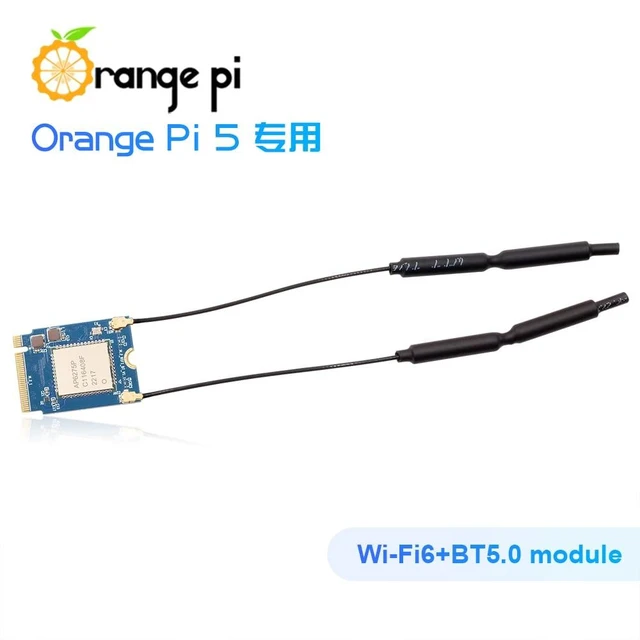 Alt view image 11 of 14 - Orange Pi 5 PCIe Wi-Fi6, BT5.0 Module, Support BLE, Wi-Fi, 2T2R 802.11 ax/ac/a/b/g/n Only Compatible with Orange Pi 5 Singble Board Computers