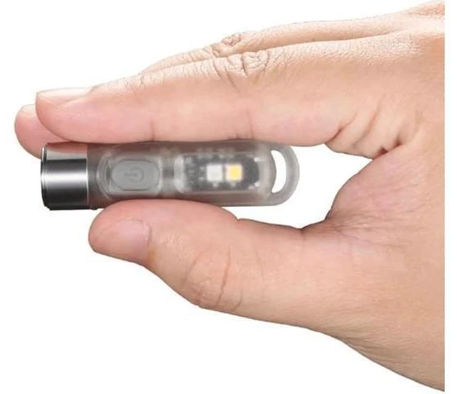 Alt view image 8 of 10 - TIKI GITD MINI LED Flashlight 300 Lumens + UV Light USB Rechargeable Keychain Flashlight Glow-in-the-dark Version