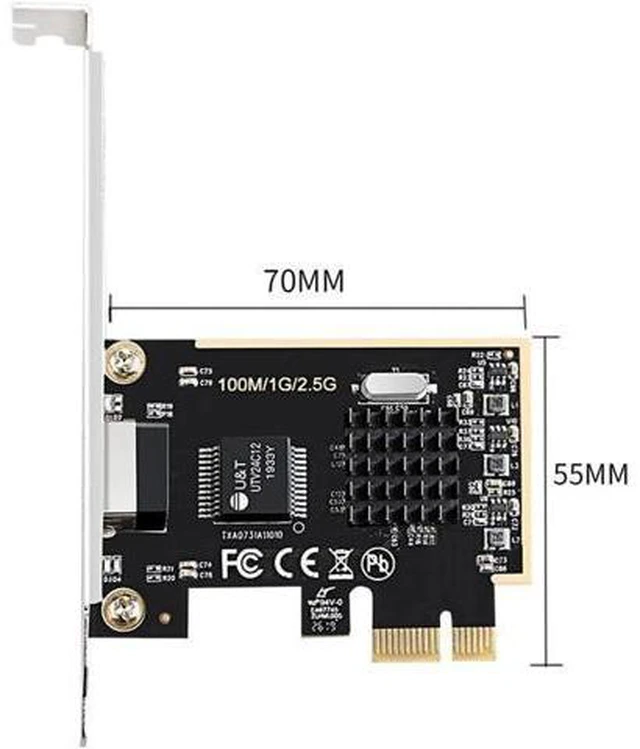 Alt view image 9 of 10 - PCIE Card 2500Mbps Gigabit Network Card 10/100/1000Mbps RTL8125 RJ45 Wired Network Card PCI-E 2.5G Network Adapter LAN Card