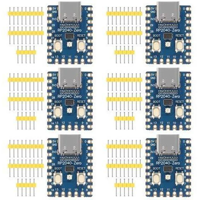 Alt view image 8 of 14 - anicorn 6PCS Type-C RP2040-Zero RP2040 for Raspberry Pi Microcontroller PICO Development Board Module Dual-Core 2MB Flash
