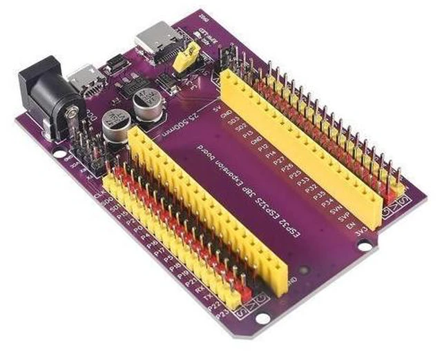 Alt view image 12 of 14 - anicorn 3PCS 38PINS ESP32 Development Board Type-C/Micro USB CP2102 WiFi+Bluetooth Dual Core ESP32-DevKitC-32 ESP-WROOM-32 Expansion Board