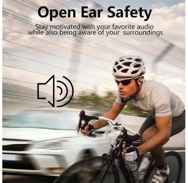 Alt view image 10 of 14 - Open Ear Headphones Bone Conducting Induction Earphones Wireless Ear Clip Bone Conduction Earbuds Wireless Ear Clips Ear Buds Ear Clip Bone Conduction Headphones Bluetooth Earbuds Headset