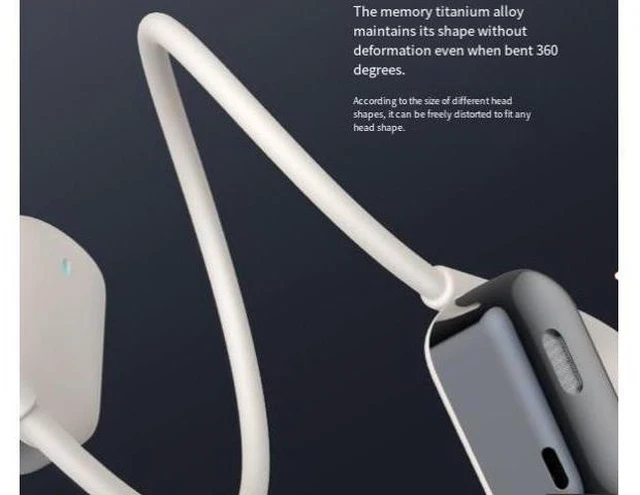 Alt view image 7 of 8 - Hi77 Bluetooth earphones with open ear design, suitable for over-ear or ear-cup style sports and running, featuring noise reduction and low latency.