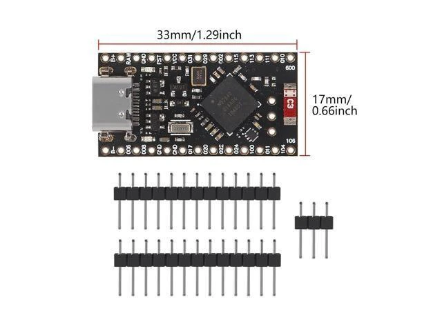 Alt view image 9 of 12 - anicorn 4PCS NRF52840 Development Board,Pro Micro NRF52840 Development Board Wireless Bluetooth Charging Management Module 2.4GHz