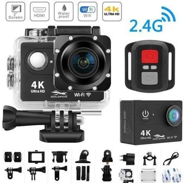 Alt view image 11 of 12 - 4K Ultra HD WiFi Action Camera 4K 2.0" 170D 12MP Go Waterproof Pro Sport Camera 30m Underwater Helmet Video Recording Camera