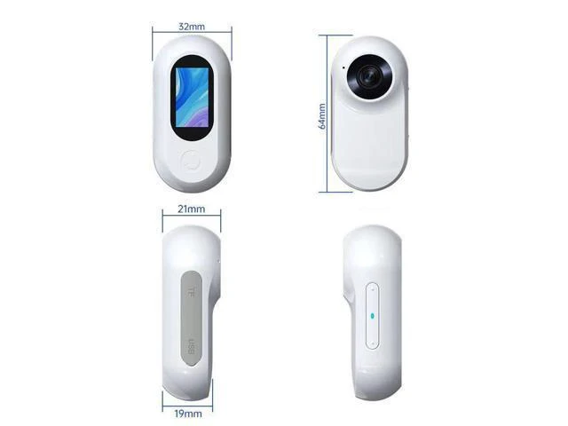 Alt view image 5 of 6 - Thumb camera, camera for travel, outdoor cycling, hunting, sports, recorder, pet camera black