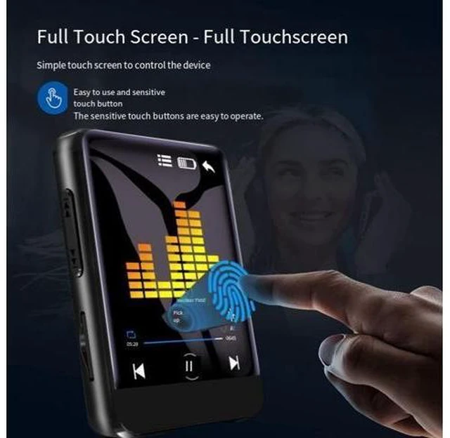 Alt view image 5 of 6 - MP3 Walkman specially designed for students - Bluetooth for reading novels, touch screen for video playback, portable Bluetooth version