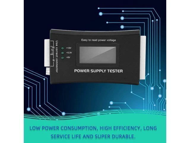 Alt view image 11 of 14 - Computer PC Power Supply Tester,Connectors Power Supply Tester,Power Supply Tester for LCD Display Computer Power Supply Diagnostic Tester PC-Power Supply/ATX/BTX/ITX Compliant,Black