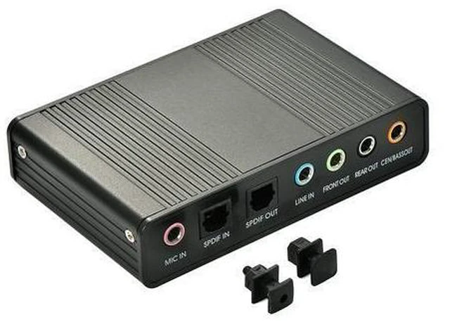 Alt view image 6 of 6 - Sound Card,Optimal Shop 6 Channel External Sound Card USB 2.0 External 5.1 Surround Sound Optical S/PDIF Audio Sound Card Adapter for PC Laptop Recording Compatible with Windows 8/7/ XP
