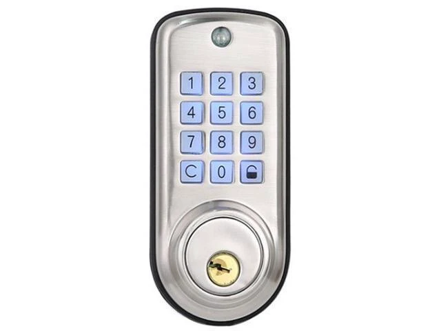 Alt view image 7 of 12 - Cheap Smart Home Digital Door Lock, Waterproof Intelligent Keyless Password Pin Code Door Lock Electronic Deadbolt Lock