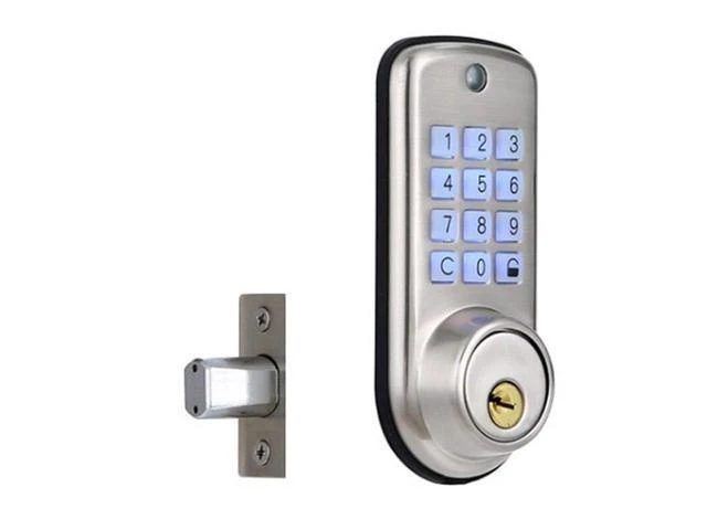 Alt view image 8 of 12 - Cheap Smart Home Digital Door Lock, Waterproof Intelligent Keyless Password Pin Code Door Lock Electronic Deadbolt Lock