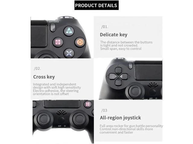 Alt view image 9 of 10 - Wired Controller for PS4 Gamepad Play Station 4 Game Pads Console Joystick PS4 Controller Games Accessories