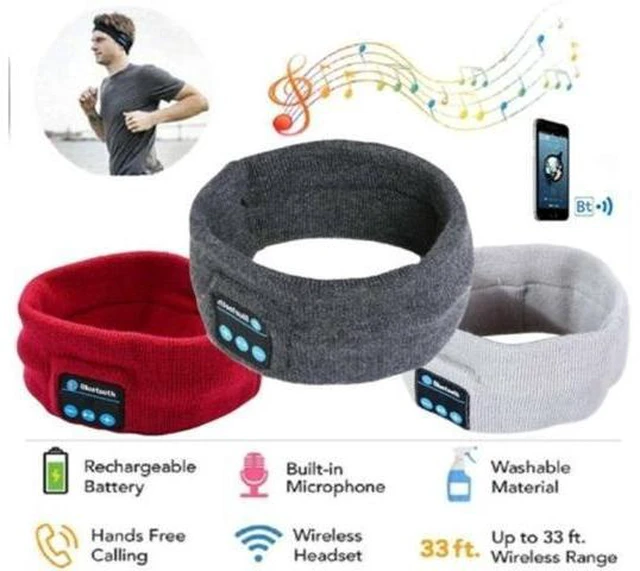 Alt view image 10 of 14 - NC Sports Headband Wireless Bluetooth Stereo Headphones Running Headphones Sleep Headphones Sports Sleep Music Headbands Fashion Headband Headphones