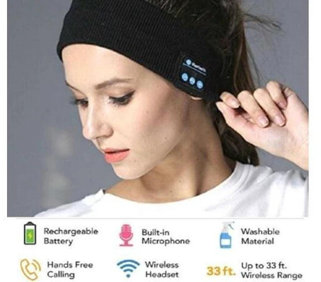 Alt view image 11 of 14 - NC Sports Headband Wireless Bluetooth Stereo Headphones Running Headphones Sleep Headphones Sports Sleep Music Headbands Fashion Headband Headphones