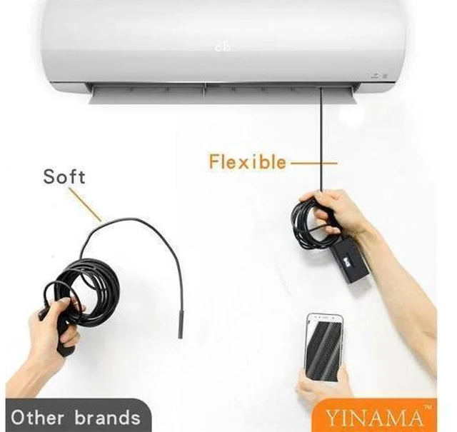 Alt view image 7 of 10 - 1080P Endoscope Camera WiFi Borescope Inspection Autofocus 2.0 MP HD Camera Endoscope 5.5mm Camera 6 LED HD IP68 Water