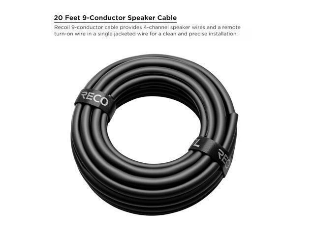 Alt view image 10 of 12 - RS916-20 20-Feet 9-Conductor Speaker Cable 16AWG CCA Ultra-Flex and Easy Peel Jacket 4 Channel Speaker Wire and Remote Wire