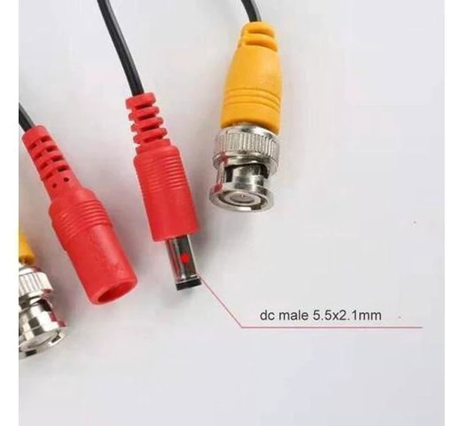 Alt view image 9 of 12 - 5M/10M/20M/30M BNC Video Power Cable Output DC Plug Wire for CCTV Camera Surveillance DVR System Accessories L1(5M)
