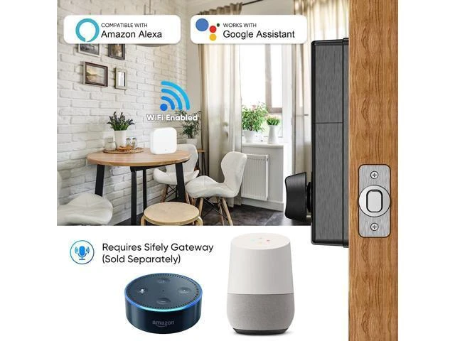 Alt view image 12 of 14 - Smart Lock,Keyless Entry Door Lock,Smart Deadbolt,Smart Door Lock,Deadbolt,Deadbolt Lock,Digital Door Lock,Keypad Deadbolt Lock,Smart Locks Deadbolt,Door Locks with Deadbolt (Fob Supported)