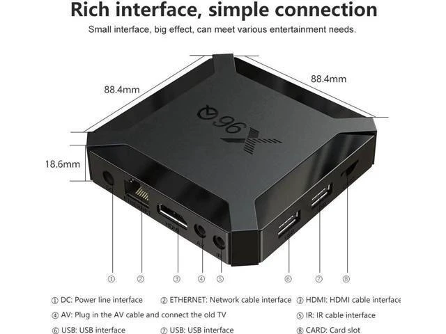 Alt view image 12 of 12 - 2020 New x96q Smart TV Box Android 10.0 box 2GB 16GB Allwinner H313 Quad Core 4K Wifi Netflix Youtube tv box Media set top box