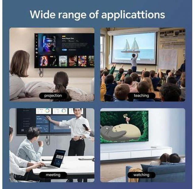 Alt view image 10 of 14 - Wireless HDMI Display Dongle Adapter - Miracast Dongle, DLNA, AirPlay - Plug & Play Video/Audio Streaming from Laptop, PC, Smartphone to HDTV, Projector, Monitor