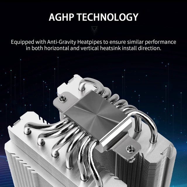 Alt view image 9 of 14 - Peerless Assassin 120 SE V3 CPU Cooler, 6-heatpipe AGHP Technology, Dual 120mm PWM Fans, 2000 RPM Speed, PA120SE 3rd Generation Compatible with AM5/Intel LGA 1700/1851/115X/1200 sockets