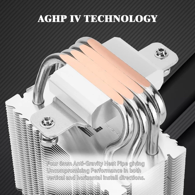 Alt view image 8 of 12 - Assassin X 90 SE V2 CPU Air Cooler, 2200RPM Speed,4 Heat Pipes, 92mm PWM Quiet Fan CPU Cooler, 118mm High,for AMD AM4 AM5/Intel 1700/1150/1151/1200, CPU PC Cooling