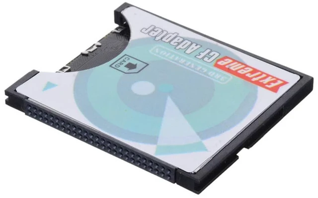 Alt view image 8 of 14 - SD SDHC SDXC Camera Card to High-Speed Extreme Compact Flash CF Type I Memory Card Adapter